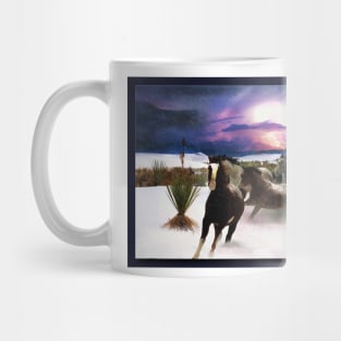 White Sands Horses Mug